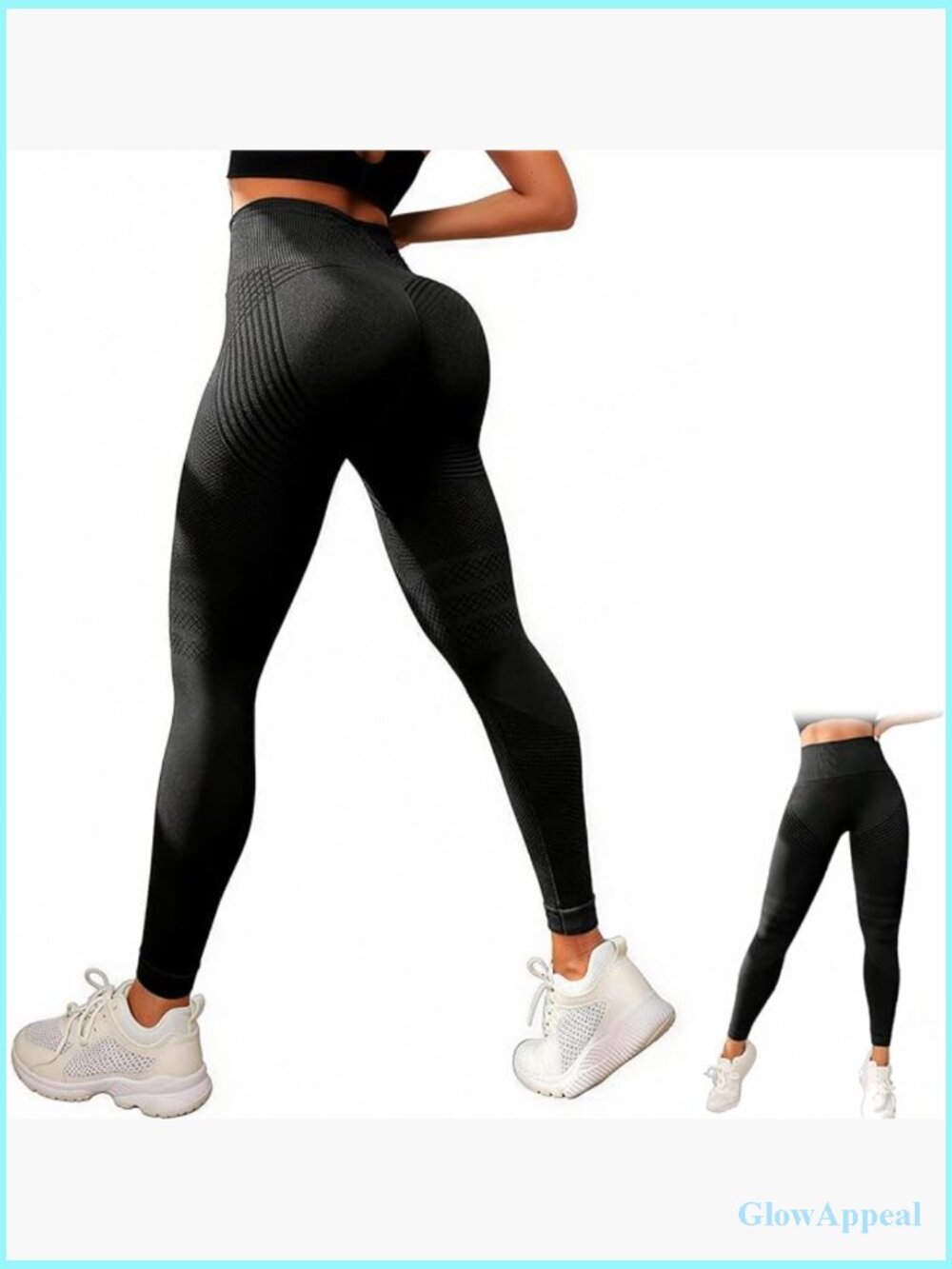 3D Compression Scrunch Butt Lift Leggings, High Waist Workout Trousers